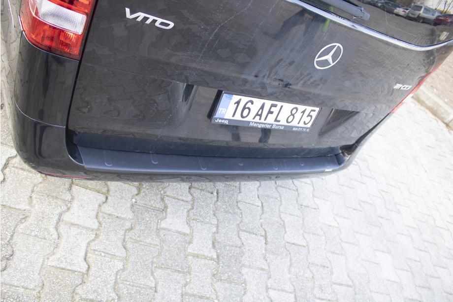 Mercedes Vito/V-class W447 2014- гг. Накладка на задний бампер EuroCap (ABS) Фото 8