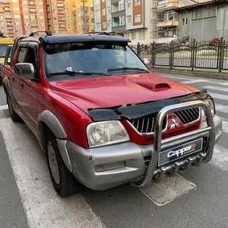 Дефлектор капота (EuroCap) Mitsubishi L200 1996-2006 гг. фото 4