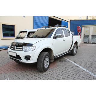 Дефлектор капота (EuroCap) Mitsubishi L200 2006-2015 гг. фото 4