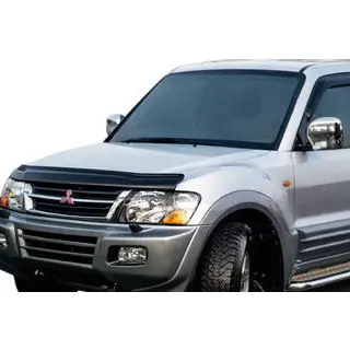 Дефлектор капота (EuroCap) Mitsubishi Pajero Wagon III 1999-2006 гг. фото 1