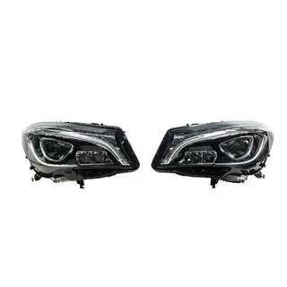 Передние фары с LED (2 шт) Mercedes CLA C117 2013-2019 гг. фото 2