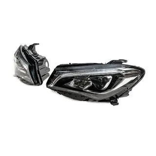 Передние фары с LED (2 шт) Mercedes CLA C117 2013-2019 гг. фото 4