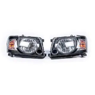 Передние Фары Safari Black (2004-2008, 2шт) Nissan Patrol Y61 1997-2011 гг. фото 2