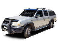Nissan NP300 1999-2015 гг. Козырек на лобовое стекло (черный глянец, 5мм) фото 2