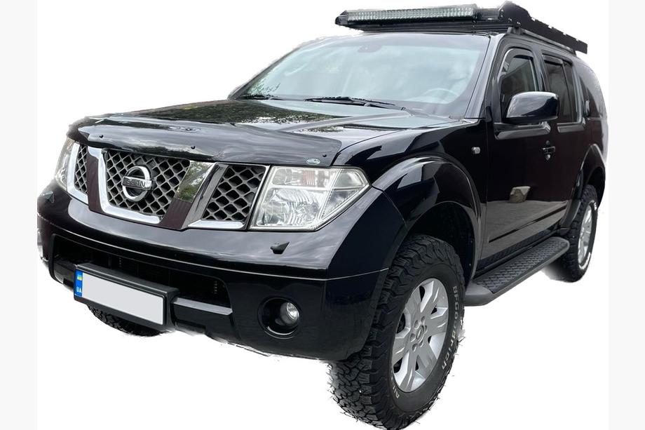 Nissan Pathfinder R51 2005-2014 гг. Дефлектор капота (EuroCap) Image