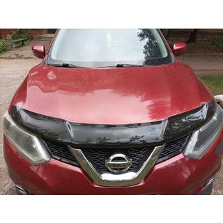 Дефлектор капота (EuroCap) Nissan X-trail T32/Rogue 2014-2021 гг. фото 1