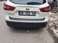 Nissan Qashqai 2014-2021 гг. Накладка на задний бампер EuroCap (2014-2017, ABS) фото 9