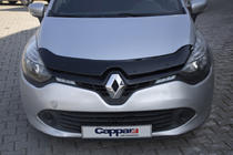 Renault Clio IV 2012-2019 гг. Дефлектор капота (EuroCap) фото 12
