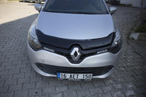 Renault Clio IV 2012-2019 гг. Дефлектор капота (EuroCap) фото 13