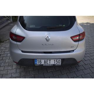 Накладка на задний бампер EuroCap (ABS) Renault Clio IV 2012-2019 гг. фото 2