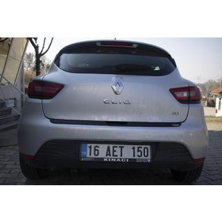 Накладка на задний бампер EuroCap (ABS) Renault Clio IV 2012-2019 гг. фото 3