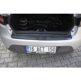 Накладка на задний бампер EuroCap (ABS) Renault Clio IV 2012-2019 гг. фото 4