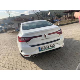 Накладка на Задний Бампер EuroCap (Sedan, ABS) Renault Megane IV 2016-2025 гг. фото 2