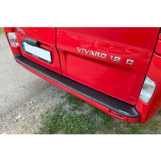 Накладка на задний бампер EuroCap (ABS) Renault Trafic 2001–2015 гг. фото 2
