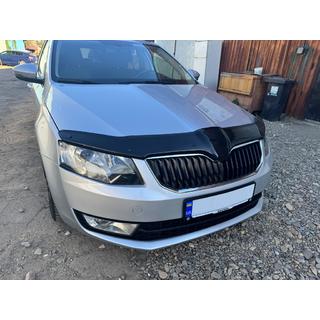 Дефлектор капота 2013-2017 (EuroCap) Skoda Octavia III A7 2013-2019 гг. фото 3