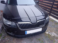 Skoda Superb 2009-2015 гг. Дефлектор капота 2013-2015 (EuroCap) фото 1