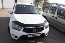 SsangYong Korando 2010-2019 гг. Дефлектор капота EuroCap (для Korando Sports) фото 3