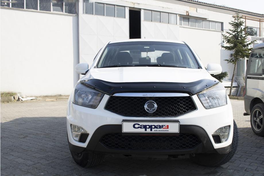 SsangYong Korando 2010-2019 гг. Дефлектор капота EuroCap (для Korando Sports) Image