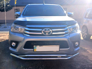 Toyota Hilux 2015- гг. Дефлектор капота (2015-2020, EuroCap) фото 10