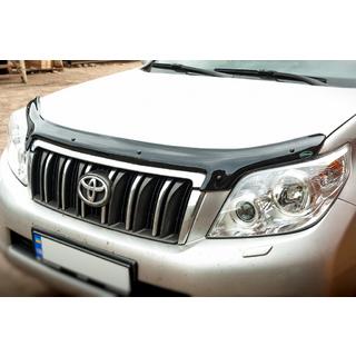 Дефлектор капота 2009-2013 (EuroCap) Toyota Land Cruiser Prado 150 2009-2023 гг. фото 2