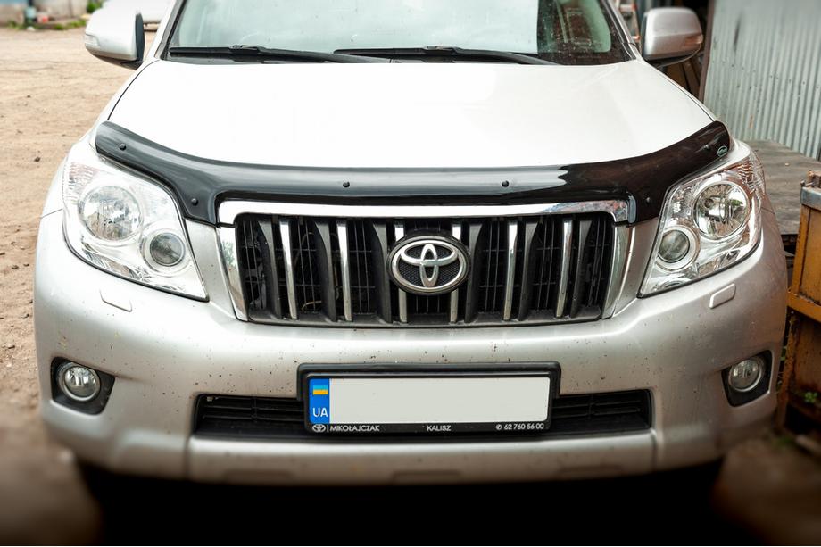Toyota Land Cruiser Prado 150 2009-2023 гг. Дефлектор капота 2009-2013 (EuroCap) Image