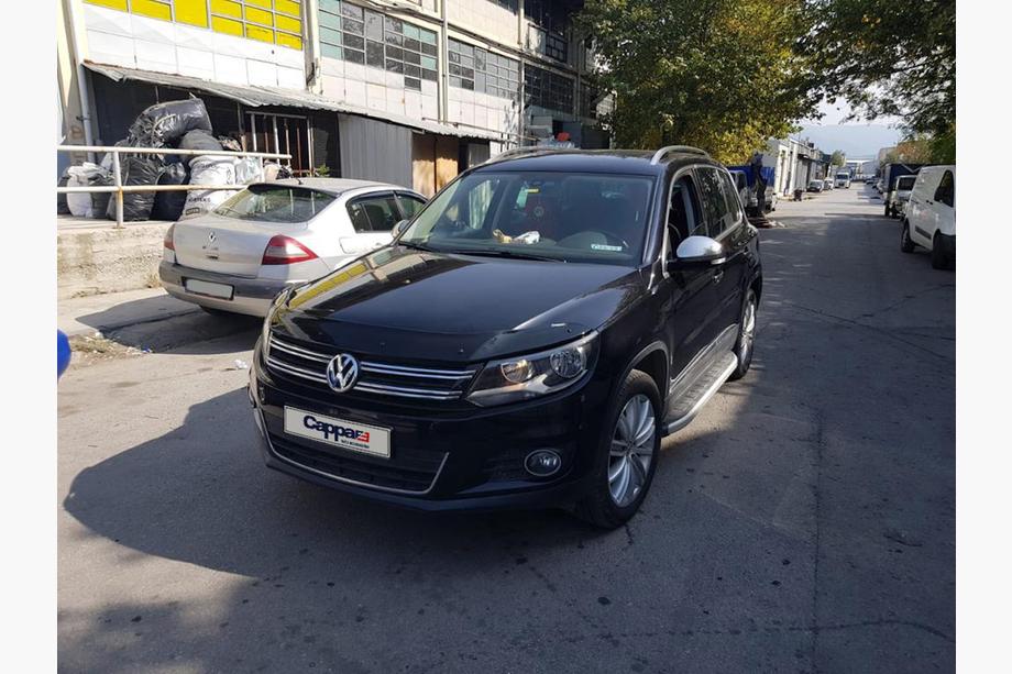 Volkswagen Tiguan 2007-2016 гг. Дефлектор капота (EuroCap) Фото 10
