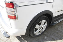 Volkswagen Caddy 2015-2020 гг. Комплект молдингов и расширителей арок 2 двери, короткая база фото 14