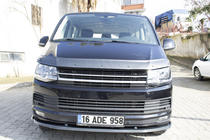 Volkswagen T6 2015-2024 гг. Передний сплиттер карбон лук 2015-2018 (ABS) фото 6