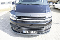 Volkswagen T6 2015-2024 гг. Передний сплиттер карбон лук 2015-2018 (ABS) фото 7