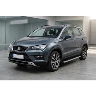Боковые Подножки BlackLine (2 шт., Алюминий) Seat Ateca 2016- гг. фото 1