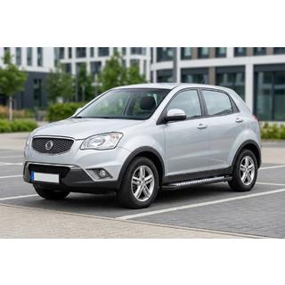 Боковые пороги New Vision Black (2 шт., алюминий) SsangYong Korando 2010-2019 гг. фото 1