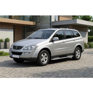 Боковые Подножки Tayga V2 (2 шт., Алюминий) SsangYong Kyron 2005-2014 гг. фото 1