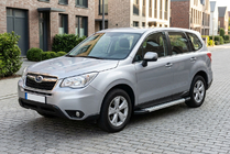 Subaru Forester 2013-2018 гг. Боковые Подножки New Vision Grey (2 шт., Алюминий) фото 1