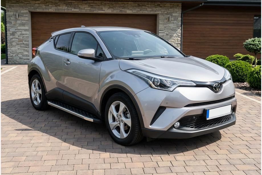 Toyota C-HR 2016-2023 гг. Боковые Подножки BlackLine (2 шт., Алюминий) Image