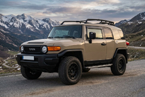 Toyota FJ Cruiser 2006-2022 гг. Боковые Подножки BlackLine (2 шт., Алюминий) фото 1