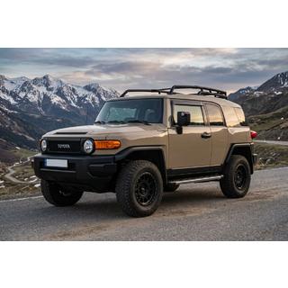 Боковые Подножки BlackLine (2 шт., Алюминий) Toyota FJ Cruiser 2006-2022 гг. фото 1