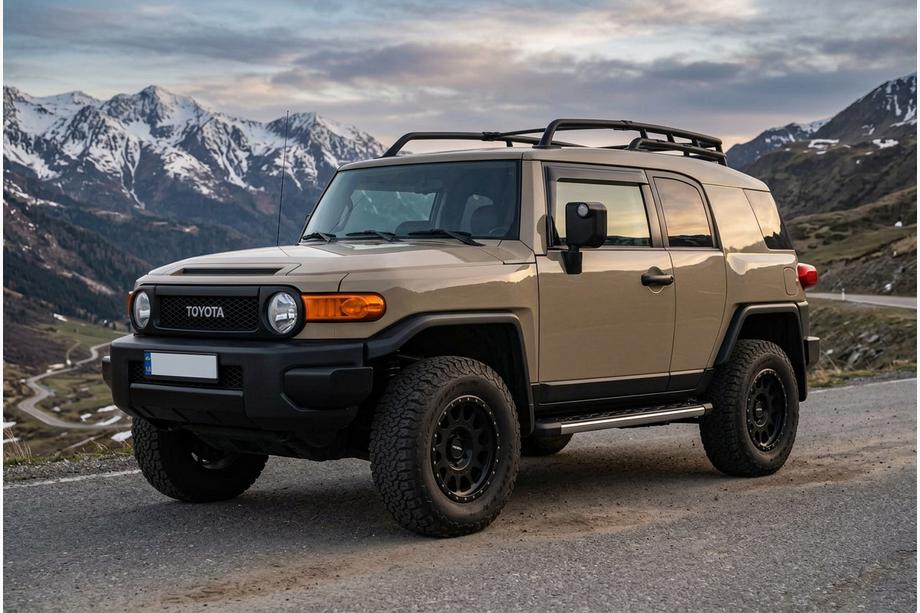 Toyota FJ Cruiser 2006-2022 гг. Боковые Подножки BlackLine (2 шт., Алюминий) Image