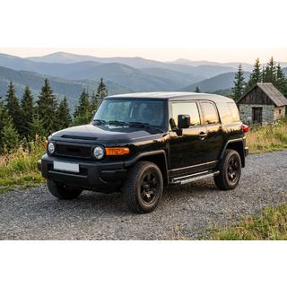 Боковые пороги RedLine V1 (2 шт., алюминий) Toyota FJ Cruiser 2006-2022 гг. фото 1
