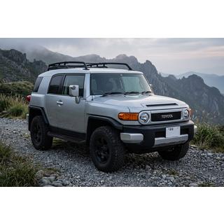 Боковые Подножки Tayga Black (2 шт., Алюминий) Toyota FJ Cruiser 2006-2022 гг. фото 1