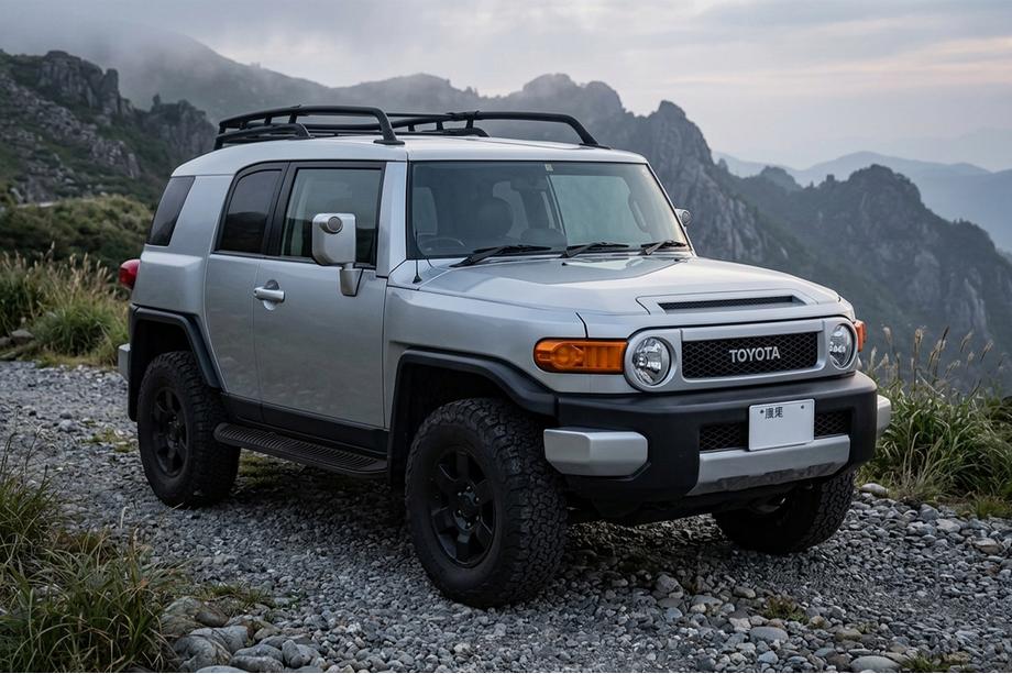 Toyota FJ Cruiser 2006-2022 гг. Боковые Подножки Tayga Black (2 шт., Алюминий) Фото 1
