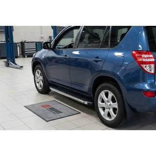 Боковые Подножки BlackLine (2 шт., Алюминий) Toyota Rav 4 2006-2013 гг. фото 1
