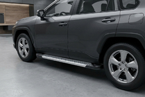 Toyota Rav 4 2019–2025 гг. Боковые Подножки New Vision Grey (2 шт., Алюминий) фото 1