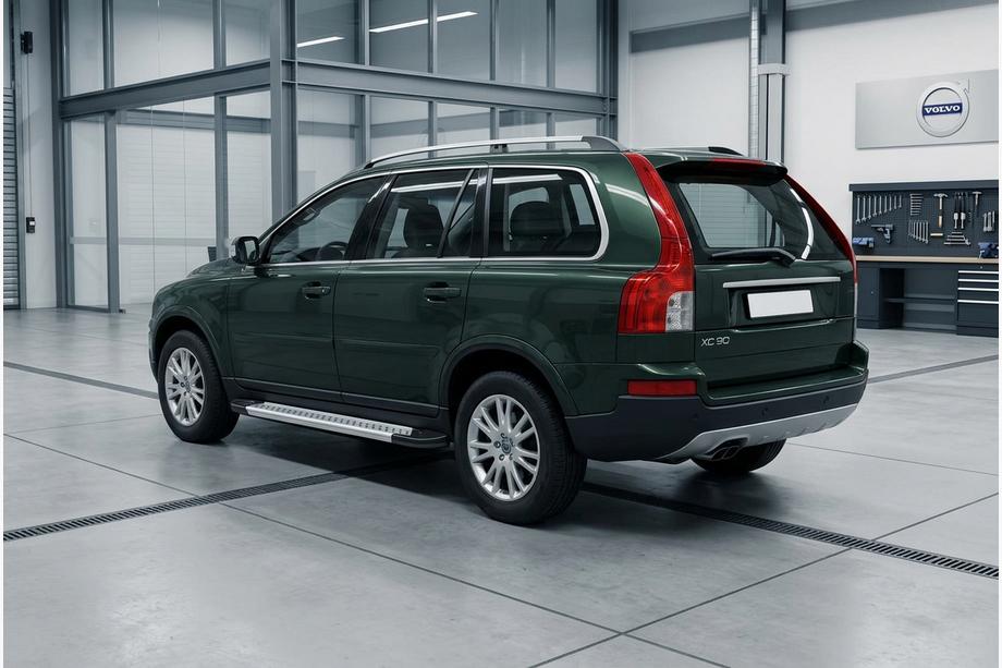 Volvo XC90 2002-2014 гг. Боковые Подножки New Vision Grey (2 шт., Алюминий) Image