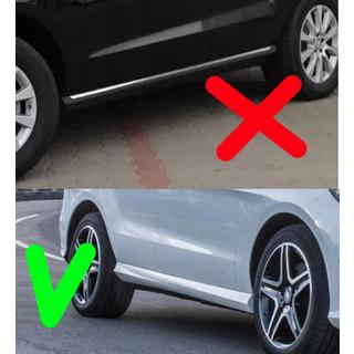 Передние оригинальные брызговики для ML/GLE W166 без боковых подножек (пороги AMG) фото 2