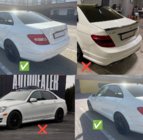 Mercedes C-class W204 2007-2015 гг. Оригинальные брызговики Premium 2011-2014 (4 шт) фото 3