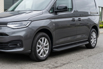 Peugeot Partner/Rifter 2019- гг. Боковые Подножки Tayga Black (2 шт., Алюминий) фото 1