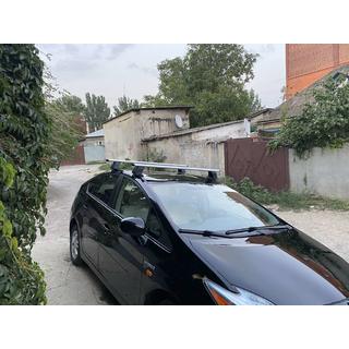Поперечины на гладкую крышу (2 шт, Asaf V4) Toyota Prius 2009-2015 гг. фото 2