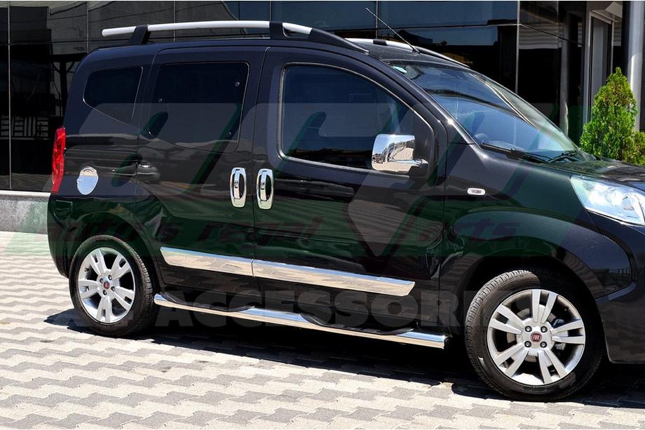 Fiat Fiorino/Qubo 2008-2024 гг. Дверные молдинги нержавейка (4 шт) Фото 7