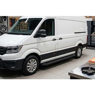 Боковые Подножки Allmond Black (2 шт., Алюминий) Man TGE 2017- гг. фото 1