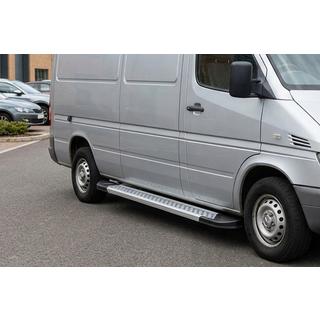 Боковые Подножки New Vision Grey (2 шт., Алюминий) Volkswagen LT 1995-2006 гг. фото 1